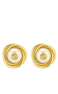 Gucci Gold - tone Double G Faux Pearl Clip - on Earrings - Runway Catalog