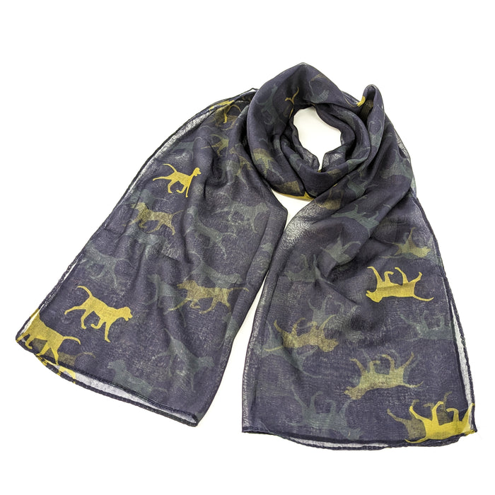 Golden River Running Dogs Scarf - Exclusive Design