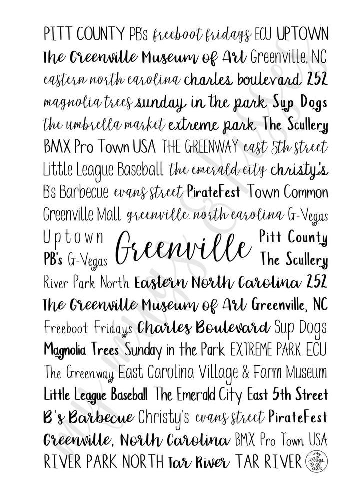 Greenville, NC Spiral Notebook