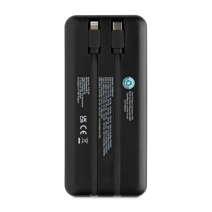 Gridley rPlastic 20000 65W Laptop Powerbank