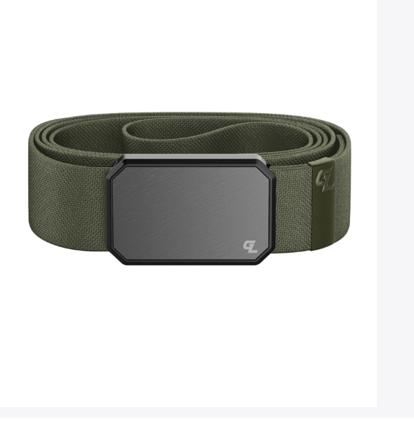 Groove Olive Gun Metal Belt