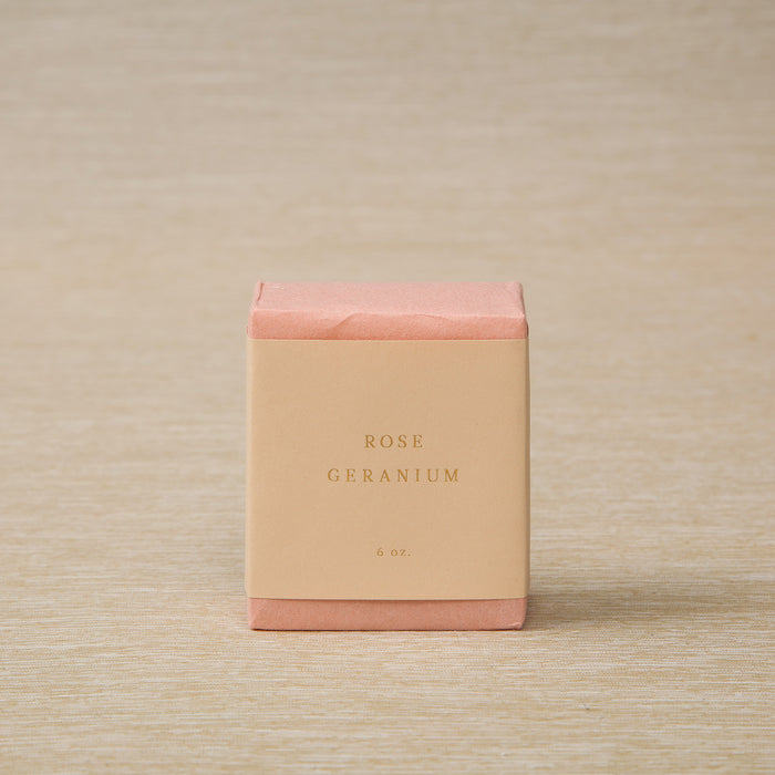 Handmade rose geranium soap, 6oz