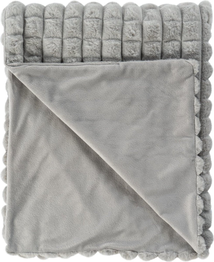 LALEE Harmony Vacht Deken Hoogpolig Soft Touch Zilver - 150x200 CM