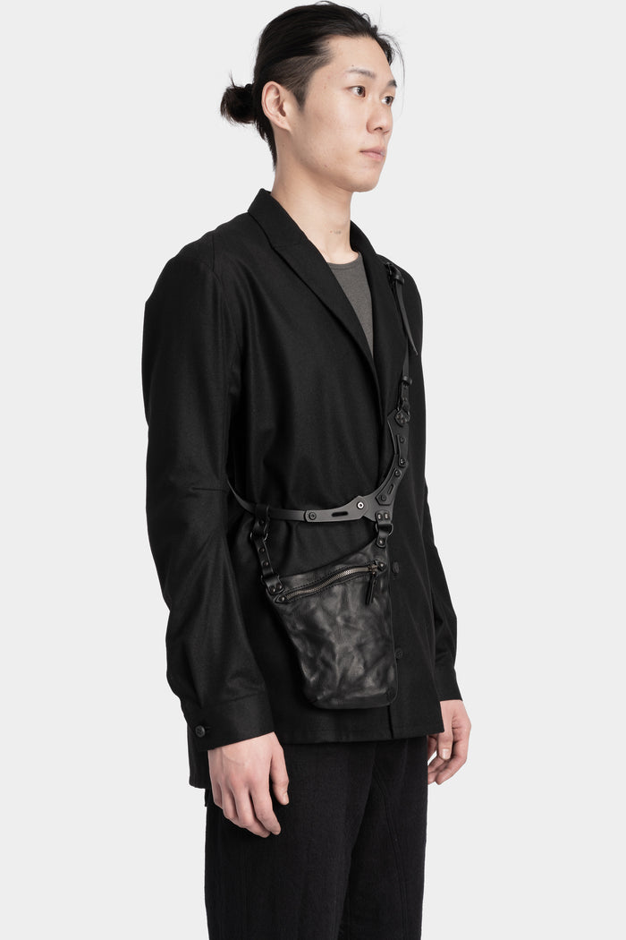 Harness leather pouch