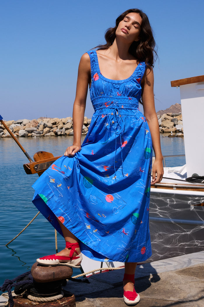 Harper Dress- Dip Blue