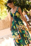 Harper Dress- Paradiso Green