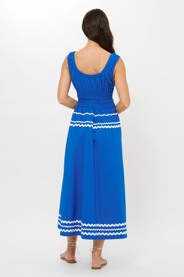 Harper Dress- Paros Cobalt