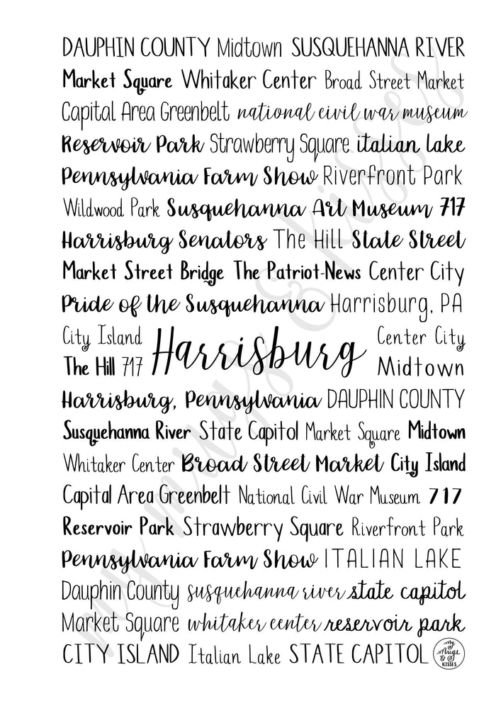 Harrisburg, PA Spiral Notebook