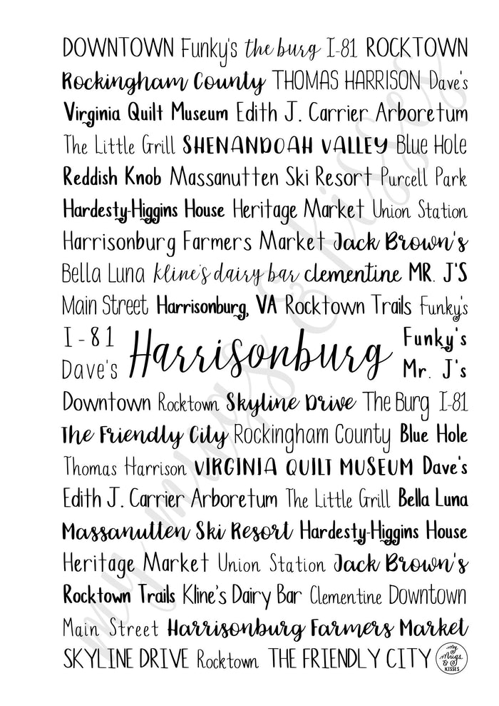 Harrisonburg, VA Spiral Notebook