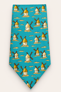 Hermes 'Moulins' 1990s 100% Silk Neck Tie