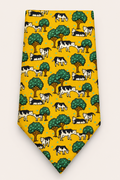 Hermes 'Pastoral Herd' 1990s 100% Silk Neck Tie