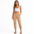 High Waisted Cropped Pants for Women Elegant Summer Fit