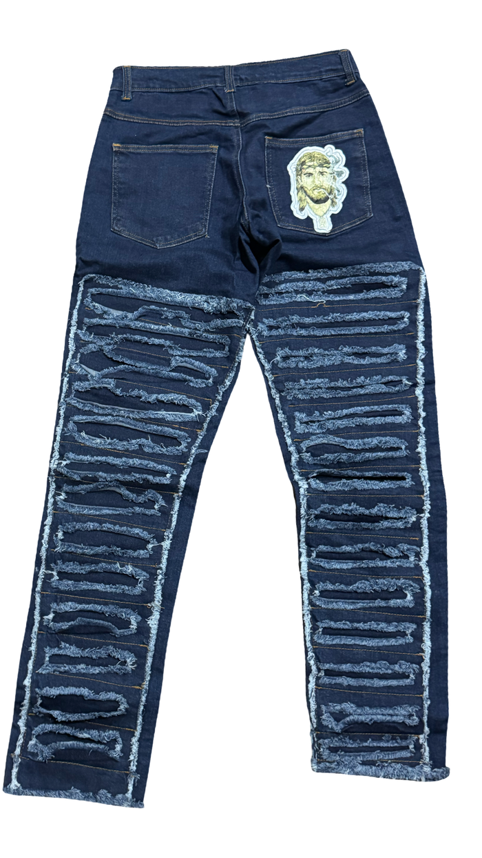 Holy Stitch Jeans - Blue