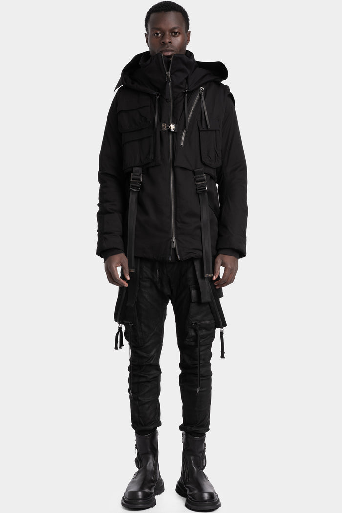 D.Hygen | AW25 - Hooded high neck down jacket, ST104-0125A