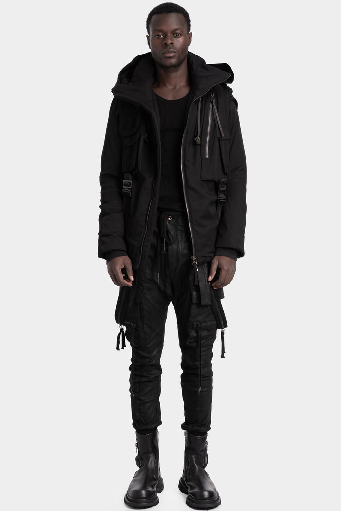 D.Hygen | AW25 - Hooded high neck down jacket, ST104-0125A