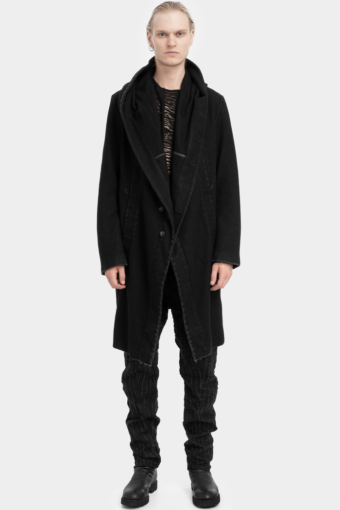 Masnada | AW25 Hooded wool coat - M3506
