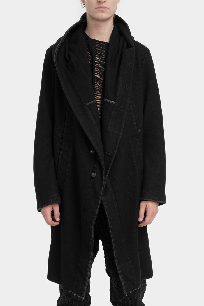 Masnada | AW25 Hooded wool coat - M3506