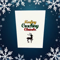 Hoofing Stag Christmas Cards - 10 Pack