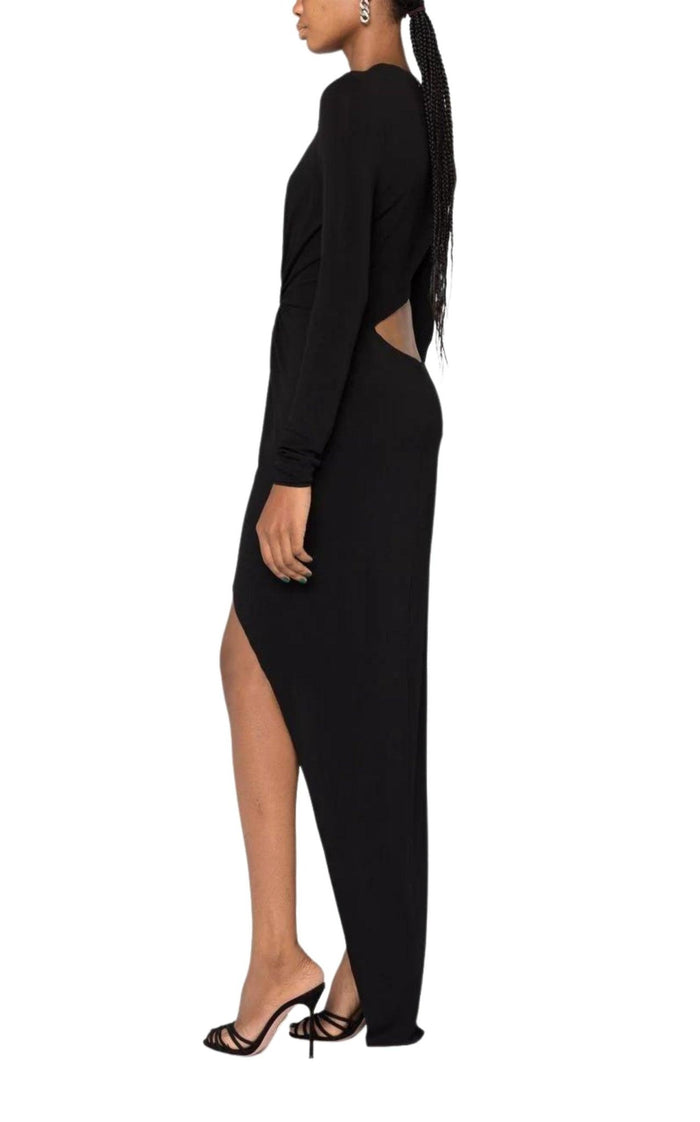 Alexandre Vauthier Hoop - detail Cut - out Asymmetric Dress - Runway Catalog