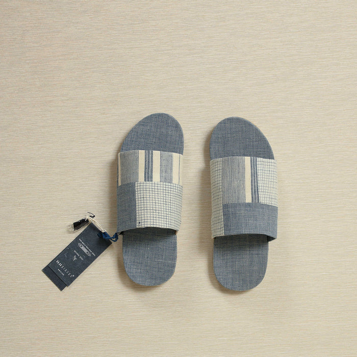 Indigo Patchwork Slipper