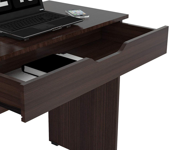 Inval Imported Modern Wooden Computer Writing Desk with Drawer - Espresso