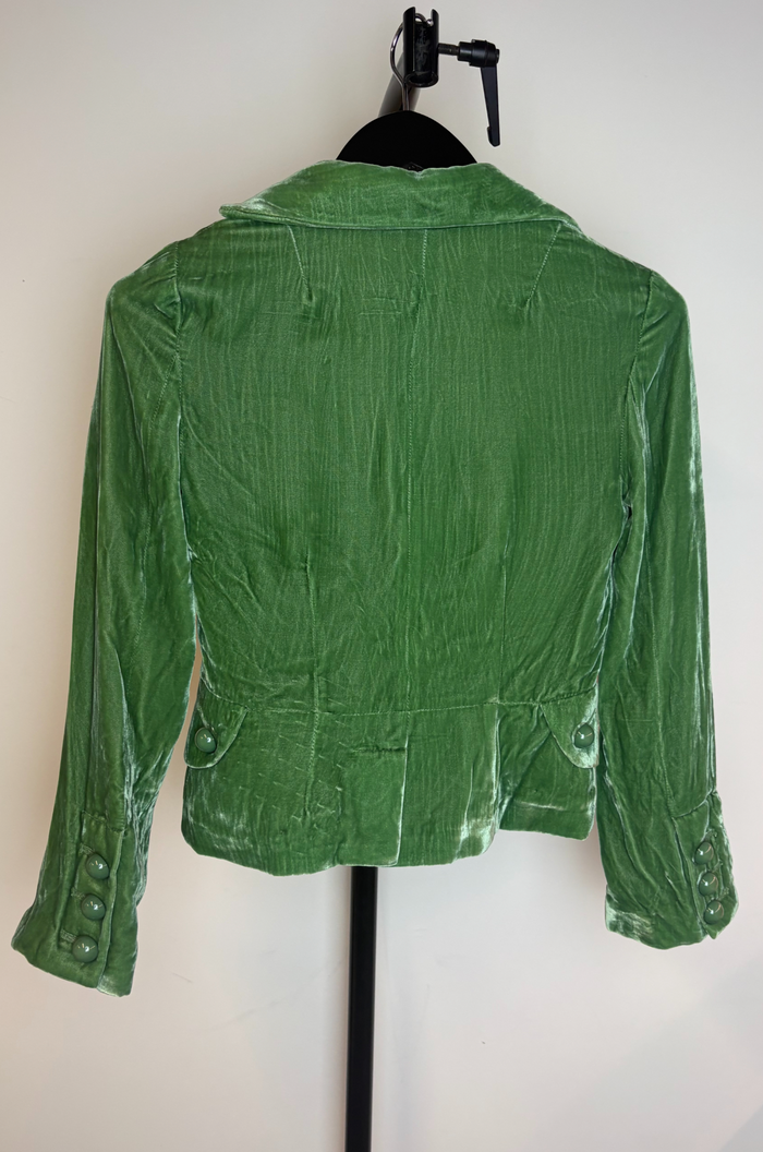 I'SIS Green Velvet Blazer