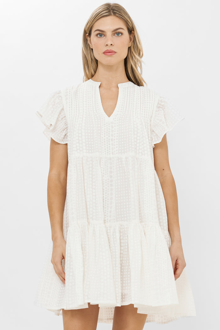 Ivy Dress- Domino White