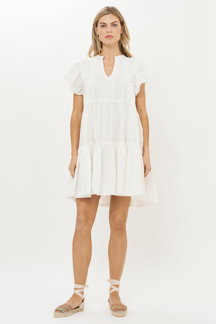 Ivy Dress- Domino White
