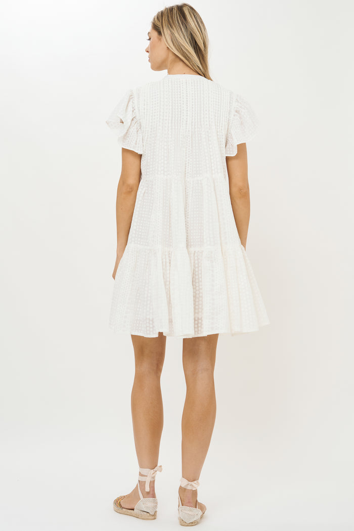 Ivy Dress- Domino White
