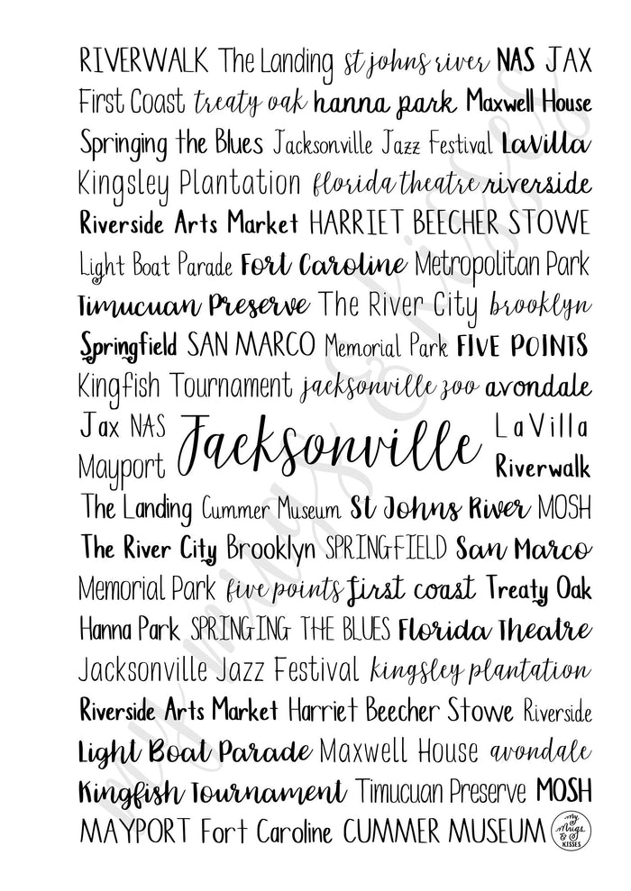 Jacksonville, FL Spiral Notebook