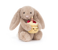 Jellycat Bashful Beige Bunny 'Birthday'