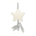 Jellycat Musical Pull Bashful Silver Bunny