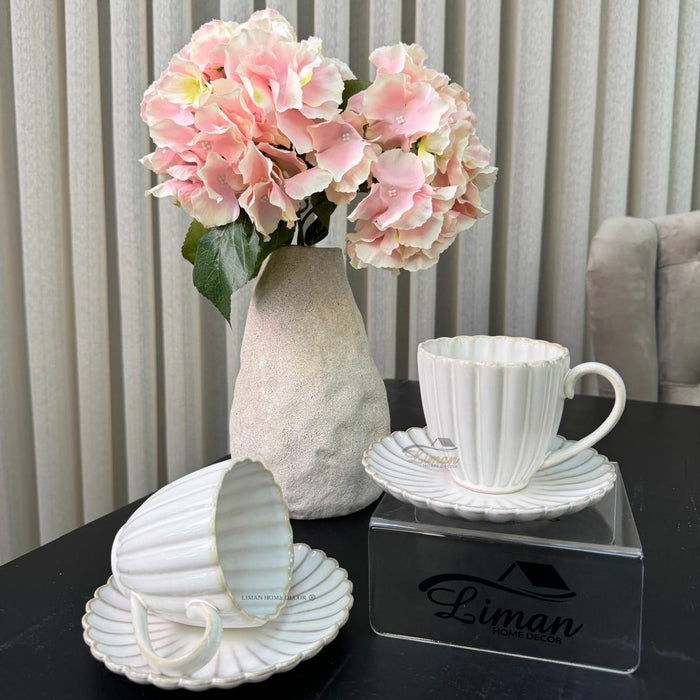 BRICARD PORCELAIN JULIA KOFFIESET 4 DELIG | 2 PEROONS