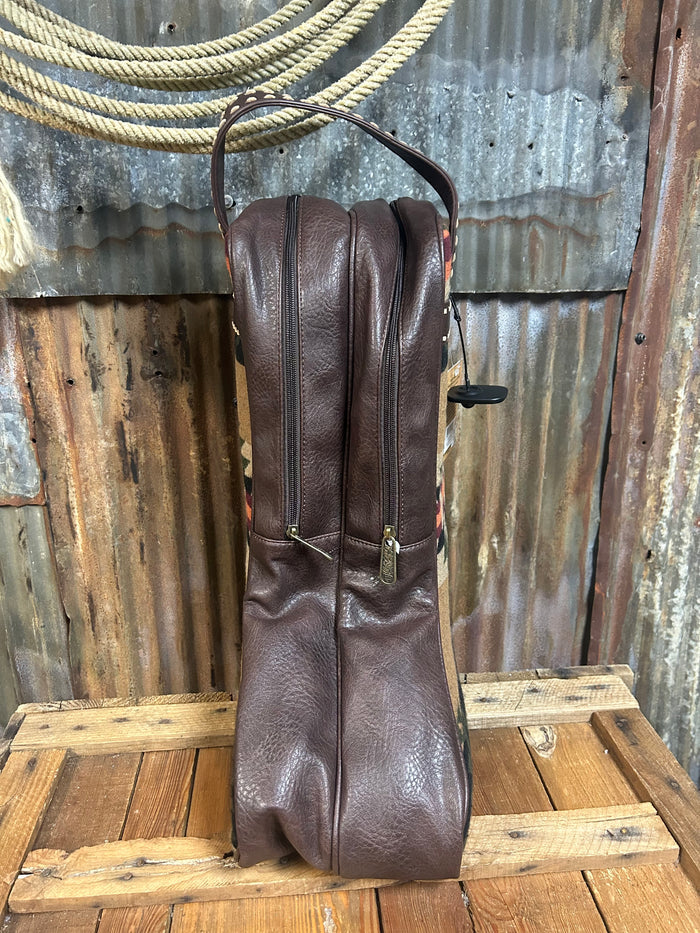 Justin Boot Bag with Aztec Canvas