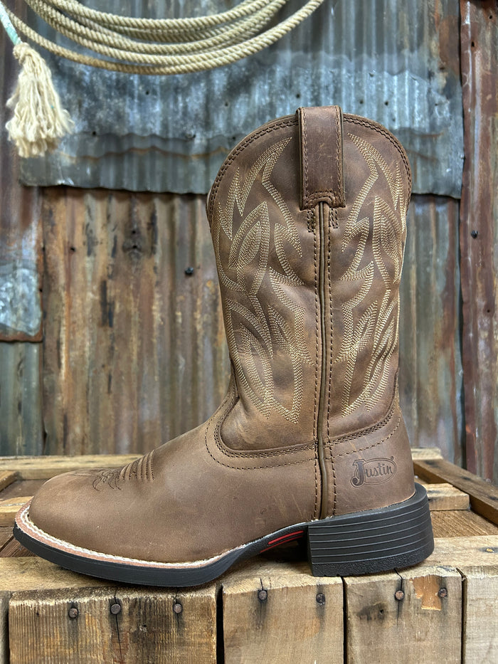Justin Canter Dusky Brown Cowhide Western Boot