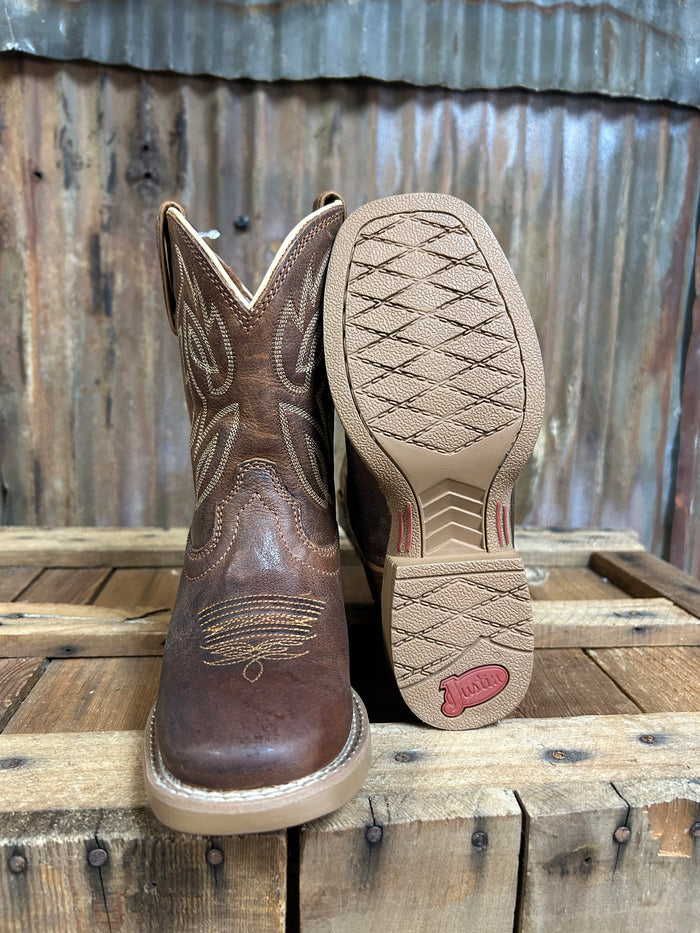 Justin Canter Junior Roasted Cognac Water Buffalo Boot