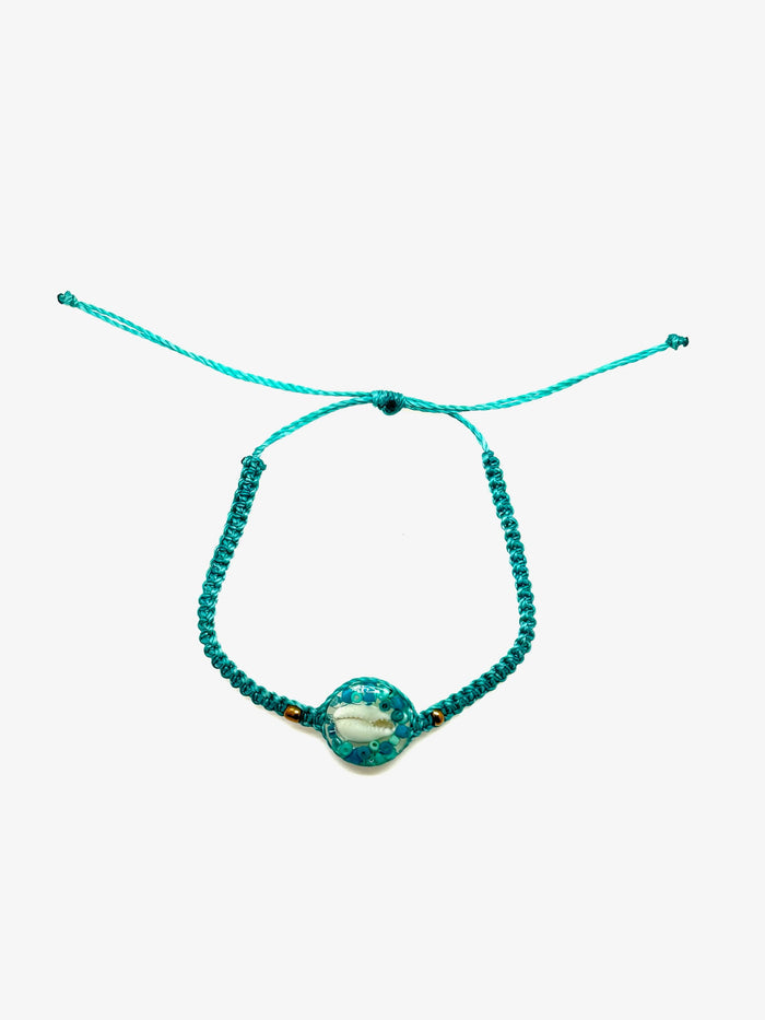 Blue Cowrie Bracelet