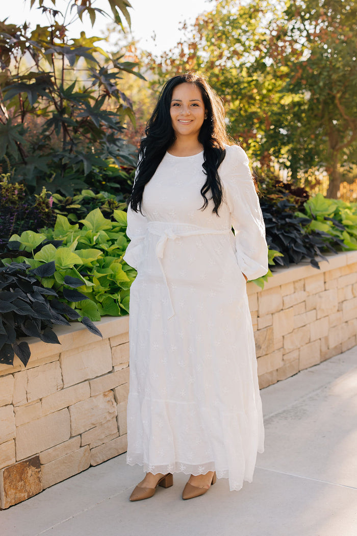 Kara LDS Temple Dress - NEW