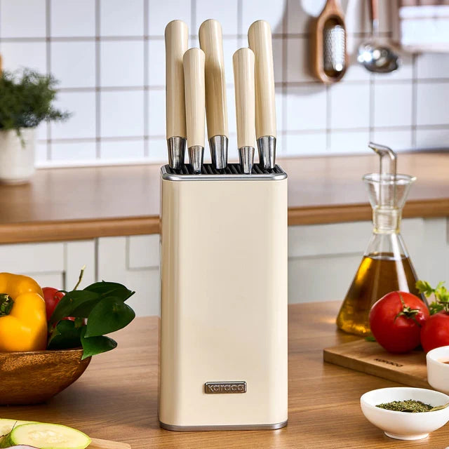 KARACA Karaca Mastersharp messen Set, Ecru