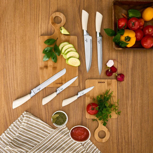 KARACA Karaca Mastersharp messen Set, Ecru