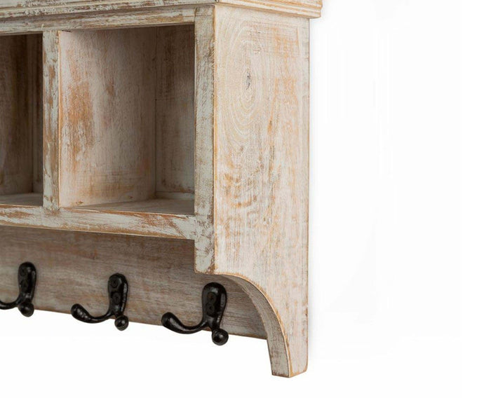 Kensington Wooden wall Shelve Hanger Furniselan Distressed White