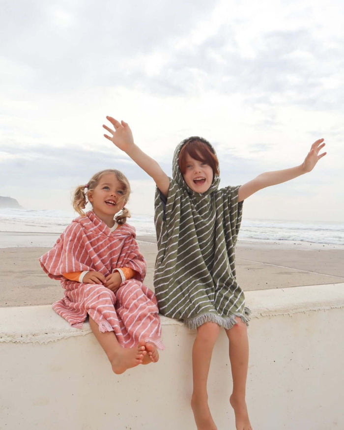 Sage Bamboo Beach Poncho - Child