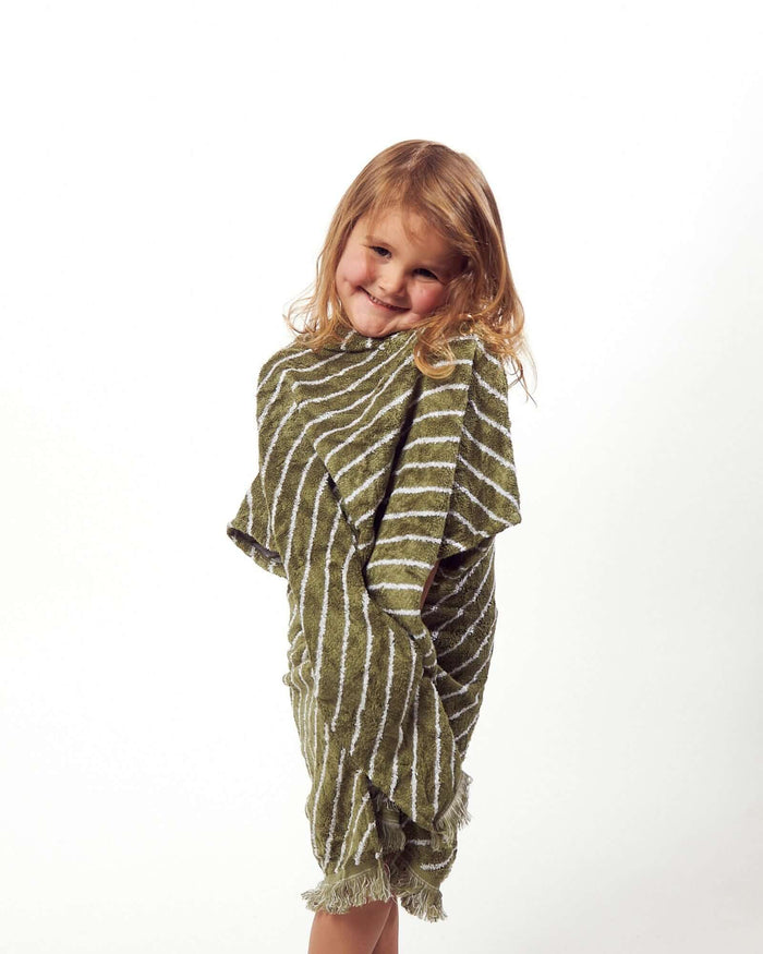 Sage Bamboo Beach Poncho - Child