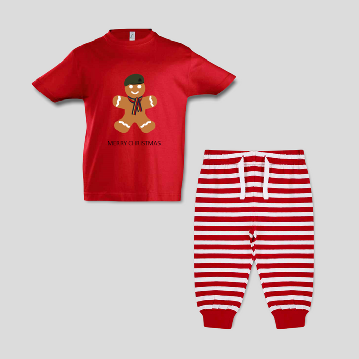 Kids Royal Marines Gingerbread Christmas Pyjamas