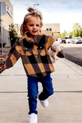 Kid's Shacket Butterscotch Plaid