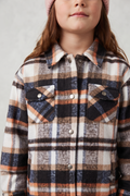 Kid's Shacket Topaz Plaid