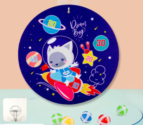 Kids Sticky Ball Dart Board | Cartoon Dart Board For Kids