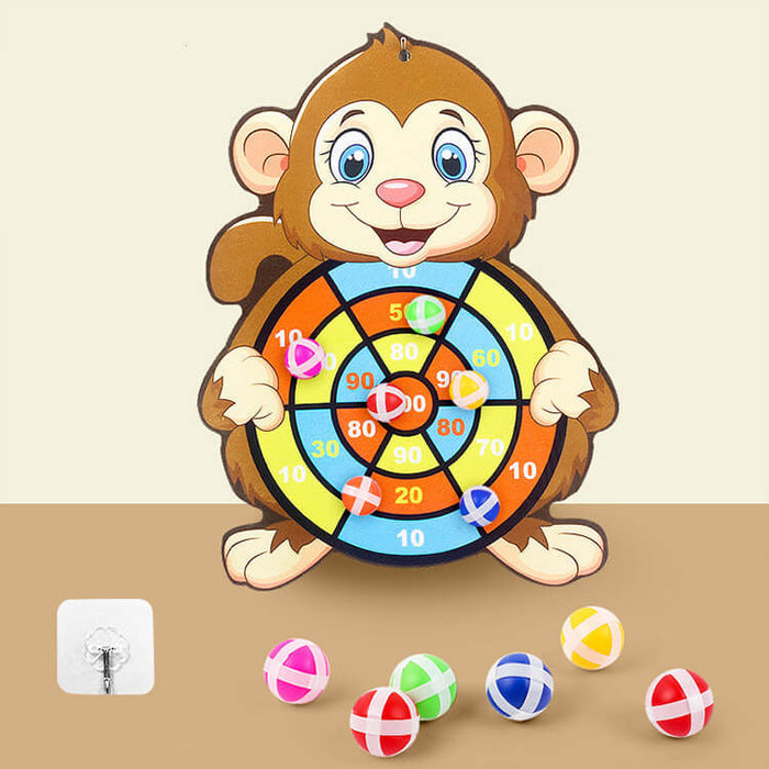 Kids Sticky Ball Dart Board | Cartoon Dart Board For Kids