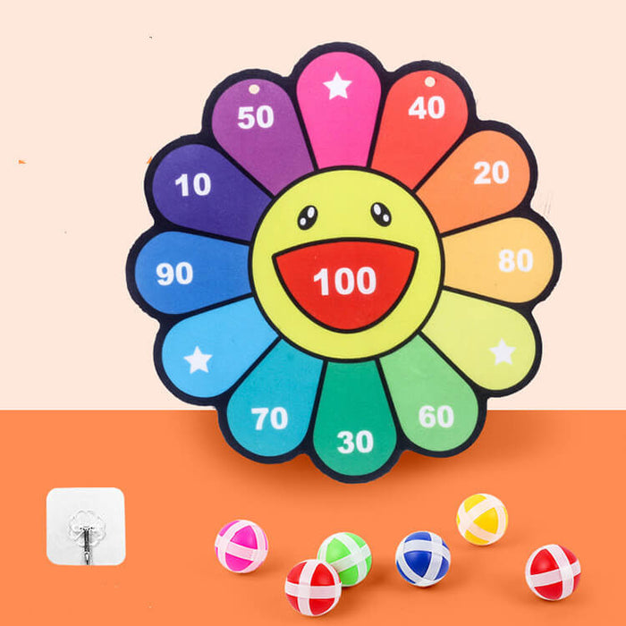 Kids Sticky Ball Dart Board | Cartoon Dart Board For Kids