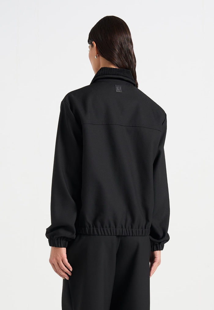 kilian-unisex-twill-signature-jacket-black
